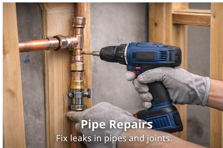 Pipe and leak repairs